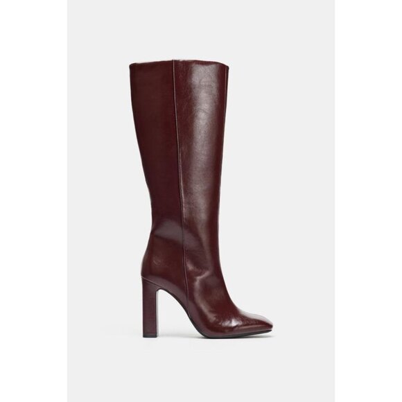 ZARA WIDE HEELED BOOTS - Picture 3 of 6